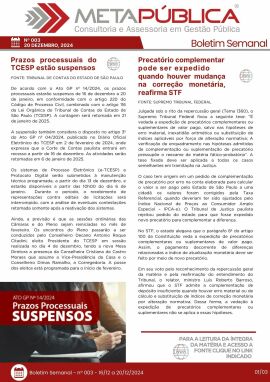 Imagem da notícia BOLETIM SEMANAL Nº 003